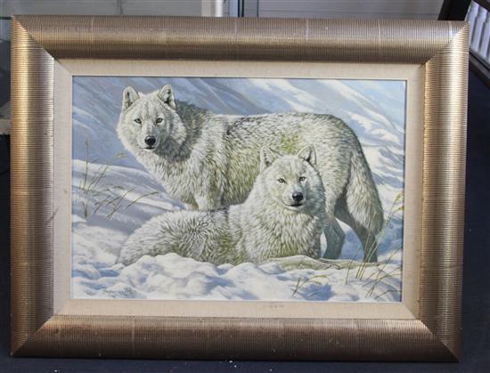 § Stephen Gayford (b.1954) Lords of the Arctic 20 x 29.5in.